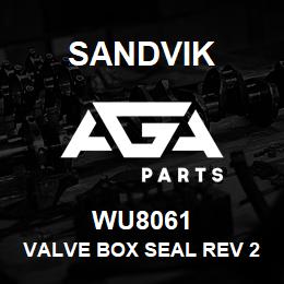 WU8061 Sandvik VALVE BOX SEAL REV 2 | AGA Parts