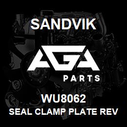 WU8062 Sandvik SEAL CLAMP PLATE REV 1 | AGA Parts