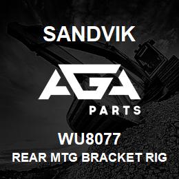 WU8077 Sandvik REAR MTG BRACKET RIGHT HAND | AGA Parts