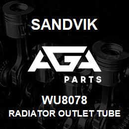 WU8078 Sandvik RADIATOR OUTLET TUBE | AGA Parts