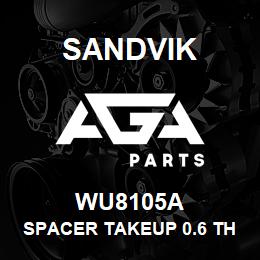 WU8105A Sandvik SPACER TAKEUP 0.6 THINKNESS RE | AGA Parts