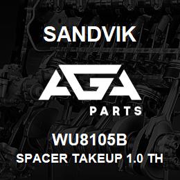 WU8105B Sandvik SPACER TAKEUP 1.0 THICKNESS RE | AGA Parts