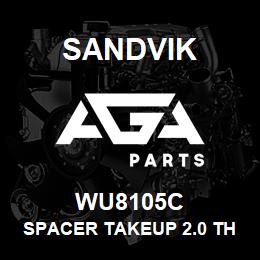 WU8105C Sandvik SPACER TAKEUP 2.0 THICKNESS RE | AGA Parts