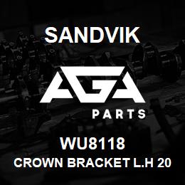 WU8118 Sandvik CROWN BRACKET L.H 200D | AGA Parts