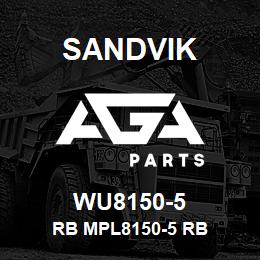 WU8150-5 Sandvik RB MPL8150-5 RB | AGA Parts