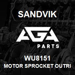 WU8151 Sandvik MOTOR SPROCKET OUTRIGGER BUSH | AGA Parts