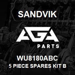 WU8180ABC Sandvik 5 PIECE SPARES KIT BOX | AGA Parts