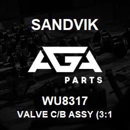 WU8317 Sandvik VALVE C/B ASSY (3:1 PILOT) | AGA Parts