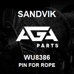 WU8386 Sandvik PIN FOR ROPE | AGA Parts