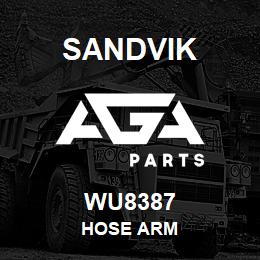 WU8387 Sandvik HOSE ARM | AGA Parts