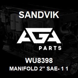 WU8398 Sandvik MANIFOLD 2" SAE- 1 1/4 IN. HOSE TAIL | AGA Parts