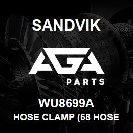 WU8699A Sandvik HOSE CLAMP (68 HOSE OD) | AGA Parts