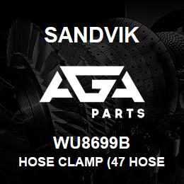 WU8699B Sandvik HOSE CLAMP (47 HOSE OD) | AGA Parts