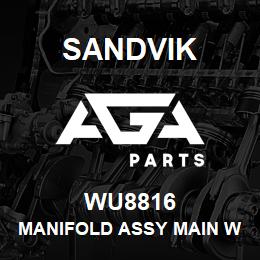 WU8816 Sandvik MANIFOLD ASSY MAIN WINCH 200D | AGA Parts