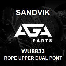 WU8833 Sandvik ROPE UPPER DUAL PONTIL SPECIAL | AGA Parts