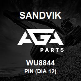 WU8844 Sandvik PIN (DIA 12) | AGA Parts