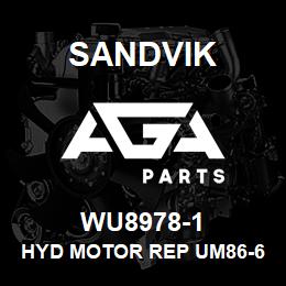 WU8978-1 Sandvik HYD MOTOR REP UM86-650 | AGA Parts