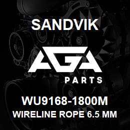 WU9168-1800M Sandvik WIRELINE ROPE 6.5 MM.X1800 MM. (18X7) | AGA Parts