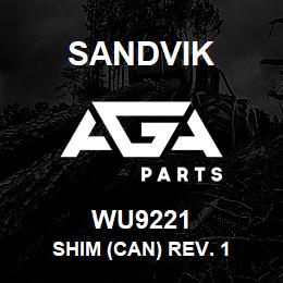 WU9221 Sandvik SHIM (CAN) REV. 1 | AGA Parts