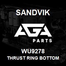 WU9278 Sandvik THRUST RING BOTTOM | AGA Parts