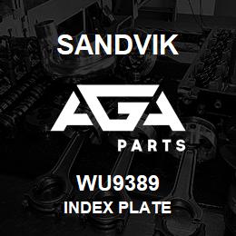 WU9389 Sandvik INDEX PLATE | AGA Parts