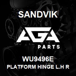 WU9496E Sandvik PLATFORM HINGE L.H REV.1 | AGA Parts