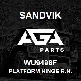 WU9496F Sandvik PLATFORM HINGE R.H. REV.1 | AGA Parts