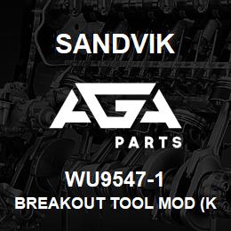 WU9547-1 Sandvik BREAKOUT TOOL MOD (KL LOADER) DWG.1 | AGA Parts