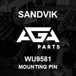 WU9581 Sandvik MOUNTING PIN | AGA Parts