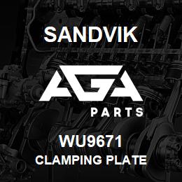 WU9671 Sandvik CLAMPING PLATE | AGA Parts