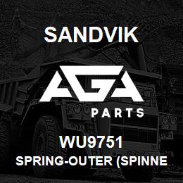 WU9751 Sandvik SPRING-OUTER (SPINNER BALANCE) | AGA Parts