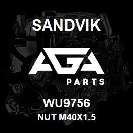 WU9756 Sandvik NUT M40X1.5 | AGA Parts