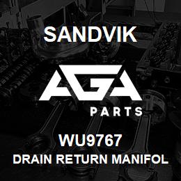 WU9767 Sandvik DRAIN RETURN MANIFOLD LOWER MA | AGA Parts