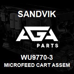 WU9770-3 Sandvik MICROFEED CART ASSEMBLY 200D | AGA Parts