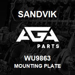 WU9863 Sandvik MOUNTING PLATE | AGA Parts