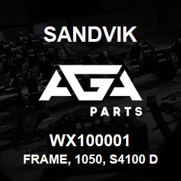 WX100001 Sandvik FRAME, 1050, S4100 DRILLRIG | AGA Parts