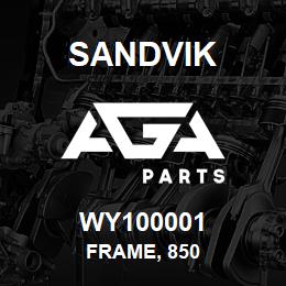 WY100001 Sandvik FRAME, 850 | AGA Parts