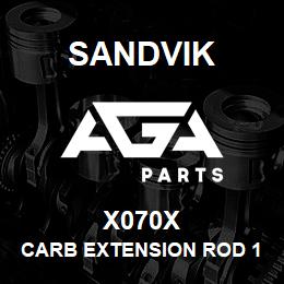 X070X Sandvik CARB EXTENSION ROD 1.8 M | AGA Parts