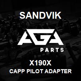 X190X Sandvik CAPP PILOT ADAPTER | AGA Parts