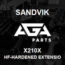 X210X Sandvik HF-HARDENED EXTENSION ROD | AGA Parts