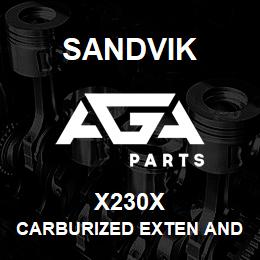 X230X Sandvik CARBURIZED EXTEN AND DRIFT.ROD | AGA Parts