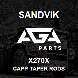 X270X Sandvik CAPP TAPER RODS | AGA Parts