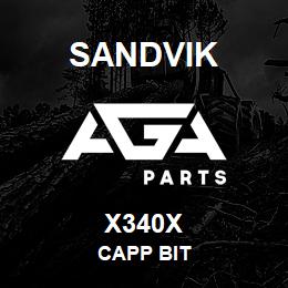 X340X Sandvik CAPP BIT | AGA Parts