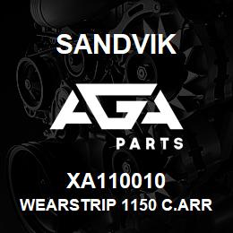 XA110010 Sandvik WEARSTRIP 1150 C.ARRIAGE | AGA Parts