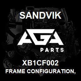 XB1CF002 Sandvik FRAME CONFIGURATION, 1350 | AGA Parts