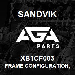 XB1CF003 Sandvik FRAME CONFIGURATION, 1350 | AGA Parts