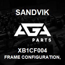 XB1CF004 Sandvik FRAME CONFIGURATION, 1350 | AGA Parts