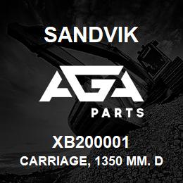 XB200001 Sandvik CARRIAGE, 1350 MM. DIAMOND STYLE | AGA Parts