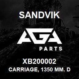 XB200002 Sandvik CARRIAGE, 1350 MM. DIAMOND STYLE | AGA Parts