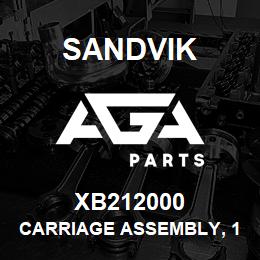 XB212000 Sandvik CARRIAGE ASSEMBLY, 1350 L/HAND | AGA Parts